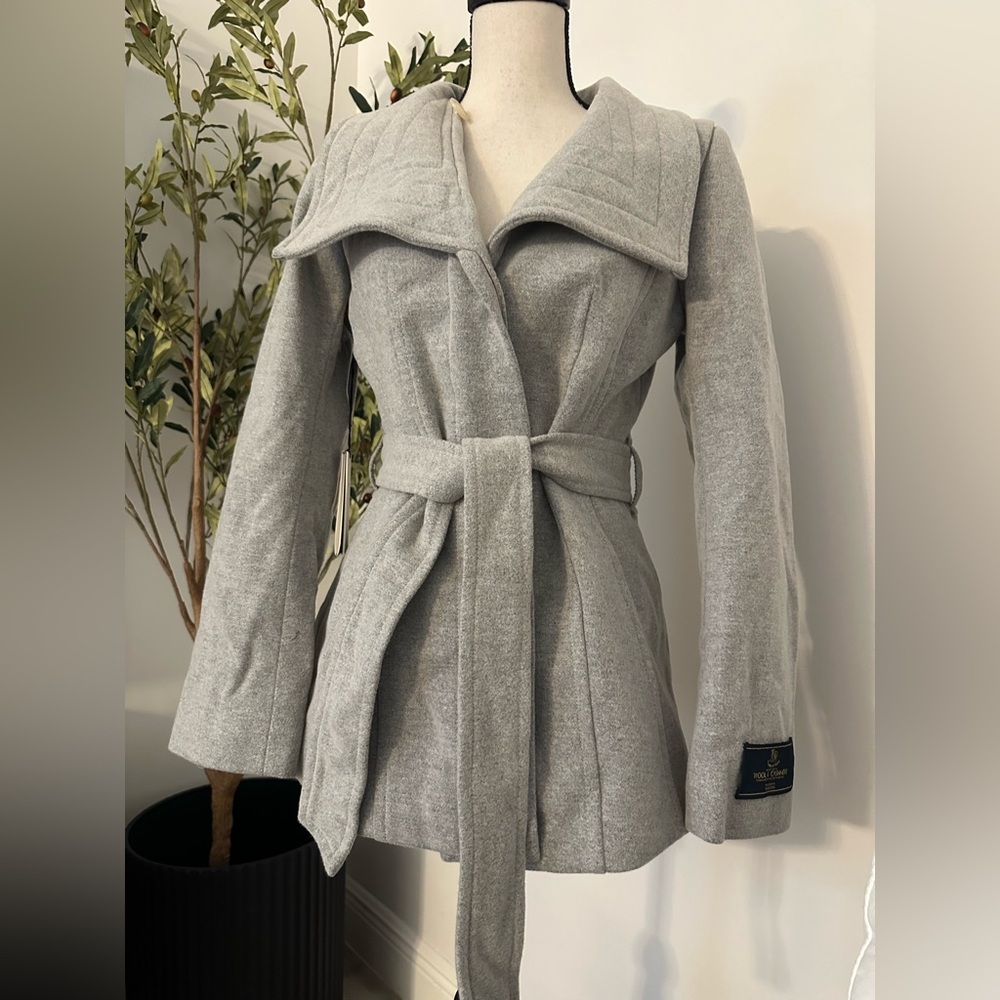 Babaton Spencer Coat Heather Comet Gray Wool Cashmere NWT Size SP